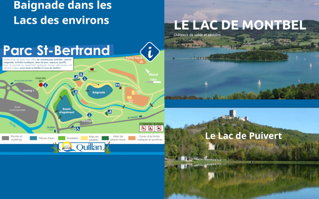 Baignade dans les lacs des environs